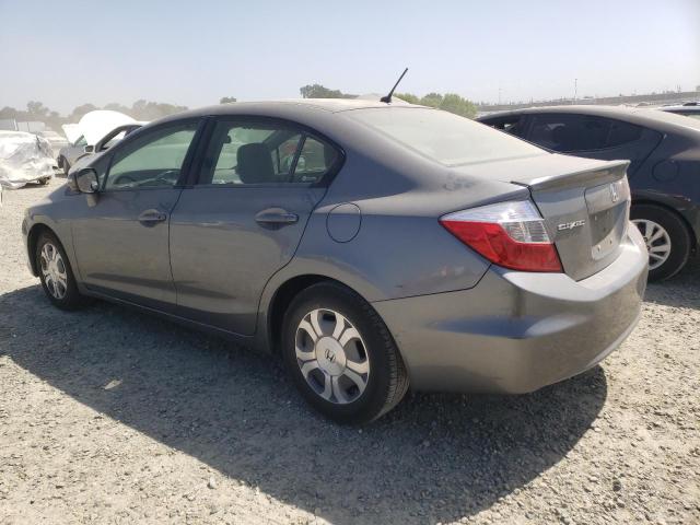 JHMFB4F30CS008300 - 2012 HONDA CIVIC HYBRID L GRAY photo 2