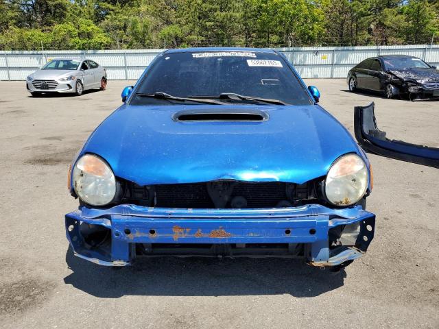 JF1GD296X2H520951 - 2002 SUBARU IMPREZA WRX BLUE photo 5