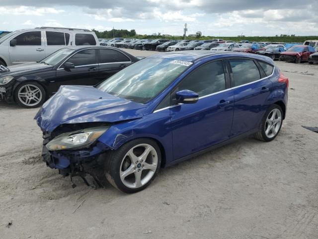 1FAHP3N22CL352743 - 2012 FORD FOCUS TITANIUM BLUE photo 1