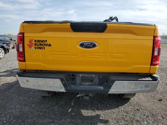 1FTFW1E57NKD45654 - 2022 FORD F150 SUPERCREW YELLOW photo 6