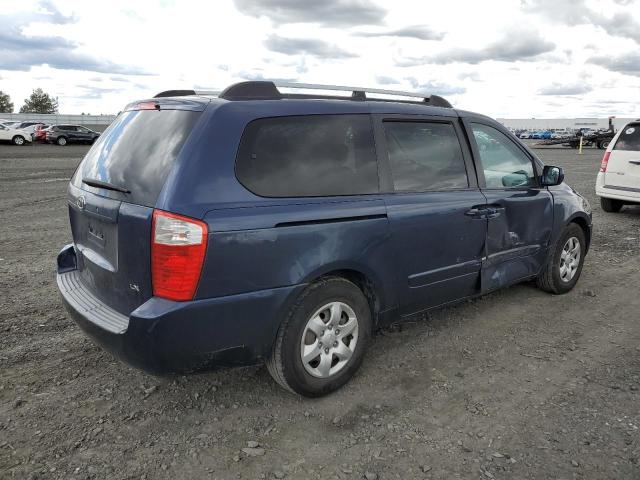 KNDMB233286202618 - 2008 KIA SEDONA EX BLUE photo 3