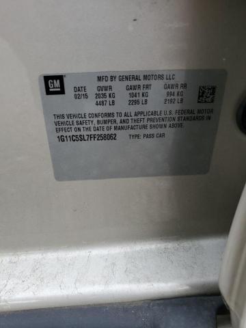 1G11C5SL7FF258062 - 2015 CHEVROLET MALIBU 1LT 棕色 照片 12