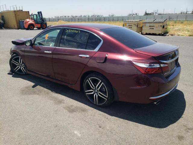 1HGCR2F17HA034944 - 2017 HONDA ACCORD SPORT SPECIAL EDITION BURGUNDY photo 2