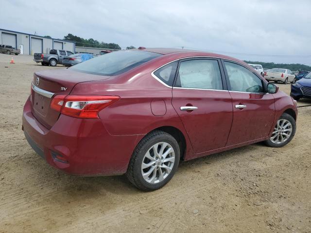 3N1AB7AP0KY265273 - 2019 NISSAN SENTRA S MAROON photo 3