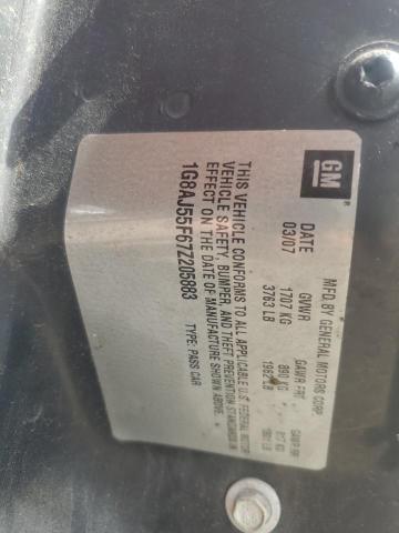 1G8AJ55F67Z205883 - 2007 SATURN ION LEVEL 2 TEAL photo 12