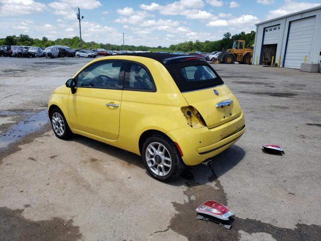 3C3CFFDR1CT386012 - 2012 FIAT 500 POP YELLOW photo 2