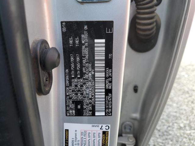 JTEBU5JR3G5323667 - 2016 TOYOTA 4RUNNER SR5/SR5 PREMIUM 银色 照片 13