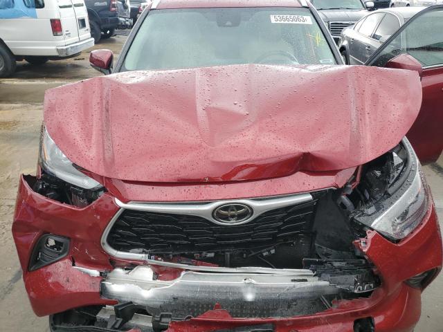 5TDHZRBH0MS088731 - 2021 TOYOTA HIGHLANDER XLE Bordo foto 12