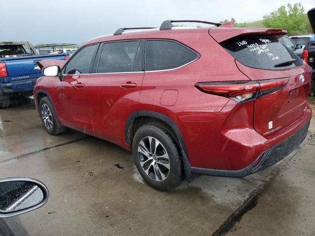 5TDHZRBH0MS088731 - 2021 TOYOTA HIGHLANDER XLE Bordo foto 2