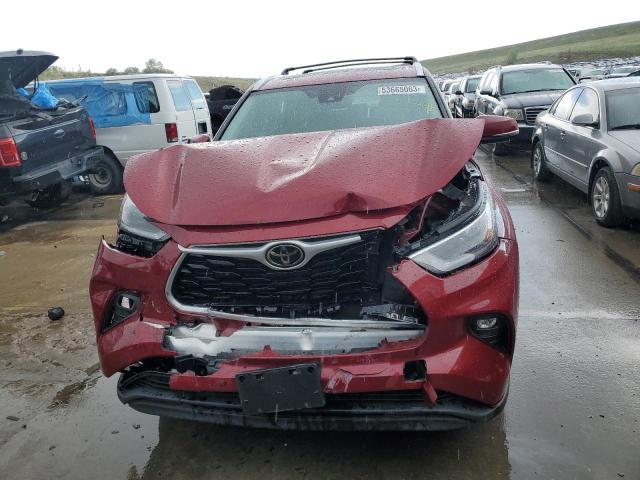 5TDHZRBH0MS088731 - 2021 TOYOTA HIGHLANDER XLE Bordo foto 5