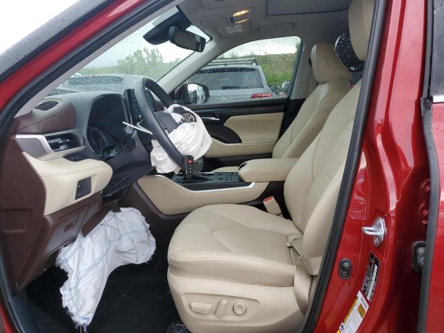 5TDHZRBH0MS088731 - 2021 TOYOTA HIGHLANDER XLE Bordo foto 7