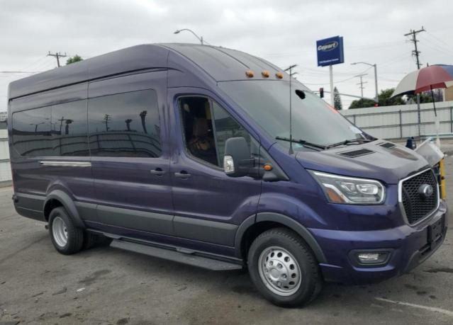 1FBVU5XG9NKA32181 - 2022 FORD TRANSIT T-350 HD BLUE photo 4