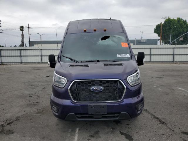 1FBVU5XG9NKA32181 - 2022 FORD TRANSIT T-350 HD BLUE photo 5