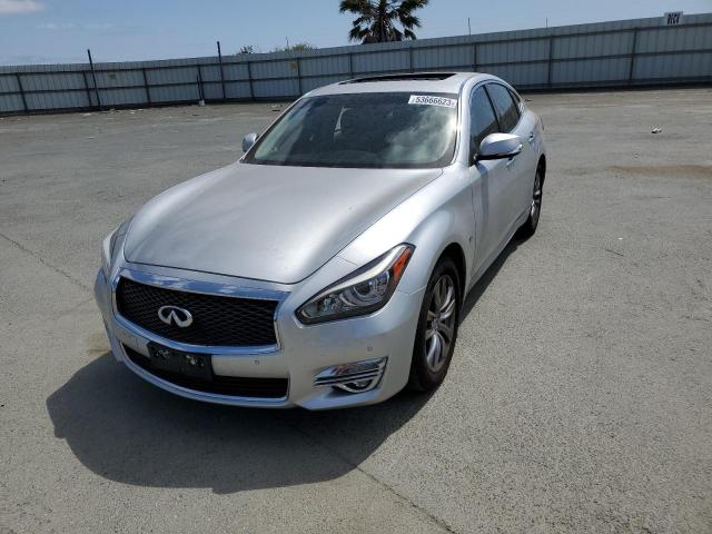 JN1BY1AP0HM740299 - 2017 INFINITI Q70 3.7 SILVER photo 1