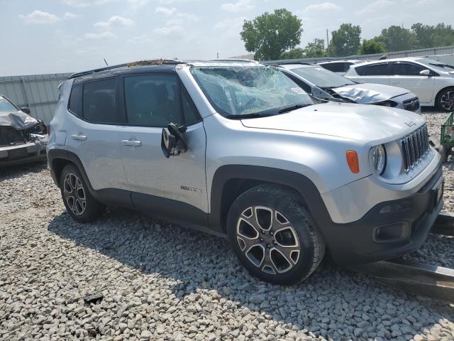 ZACCJADB5HPF04559 - 2017 JEEP RENEGADE LIMITED SILVER photo 4