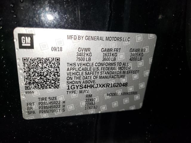 1GYS4HKJXKR162048 - 2019 CADILLAC ESCALADE ESV LUXURY BLACK photo 13