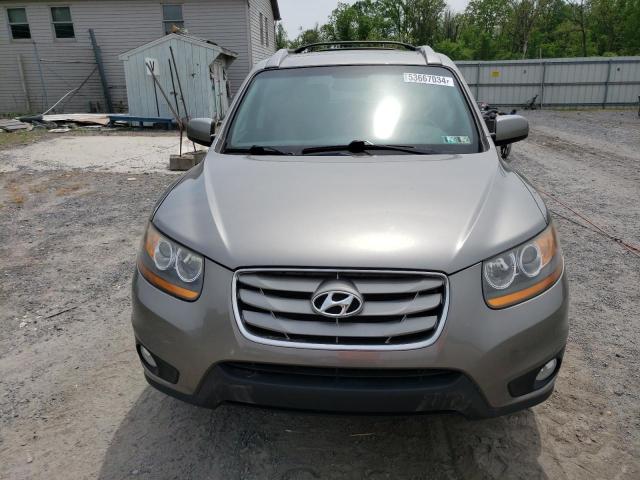 5XYZHDAG6BG045878 - 2011 HYUNDAI SANTA FE SE GRAY photo 5