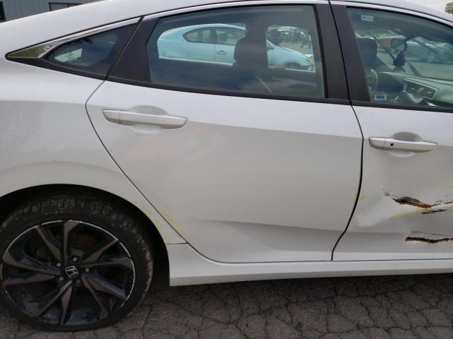 19XFC2F85KE210596 - 2019 HONDA CIVIC SPORT WHITE photo 10