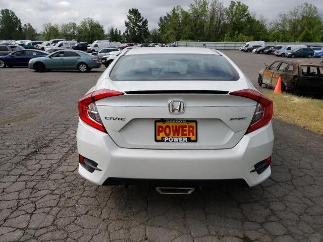19XFC2F85KE210596 - 2019 HONDA CIVIC SPORT WHITE photo 6