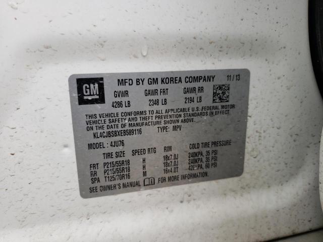 KL4CJBSBXEB589116 - 2014 BUICK ENCORE CONVENIENCE 白色 照片 14