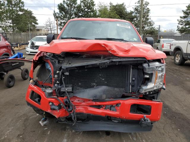 1FTEW1EG7JKD06604 - 2018 FORD F150 SUPERCREW RED photo 5