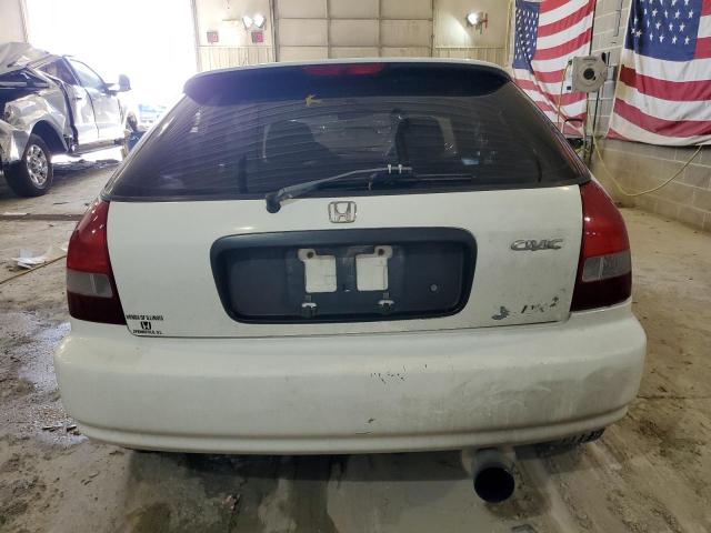 2HGEJ6440YH103138 - 2000 HONDA CIVIC DX WHITE photo 6