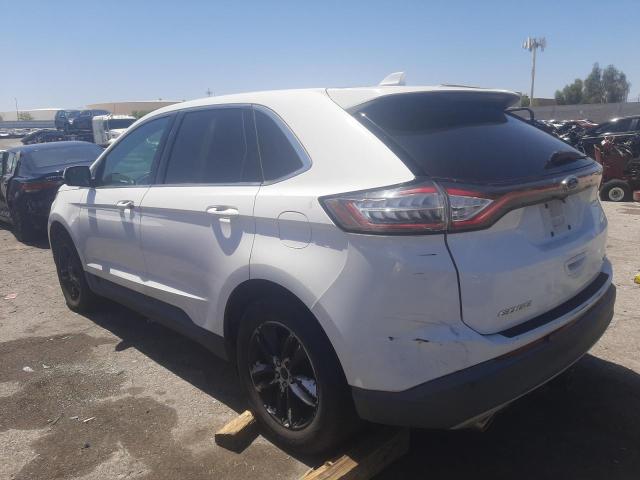 2FMTK3J85FBB34969 - 2015 FORD EDGE SEL WHITE photo 2