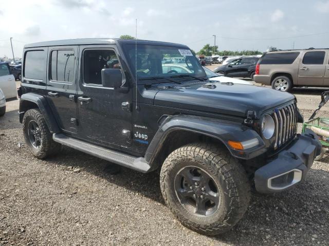 1C4JJXP68MW724008 - 2021 JEEP WRANGLER U SAHARA 4XE BLACK photo 4