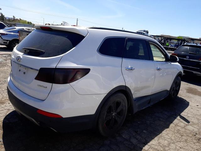 KM8SN4HF4EU058389 - 2014 HYUNDAI SANTA FE GLS WHITE photo 3