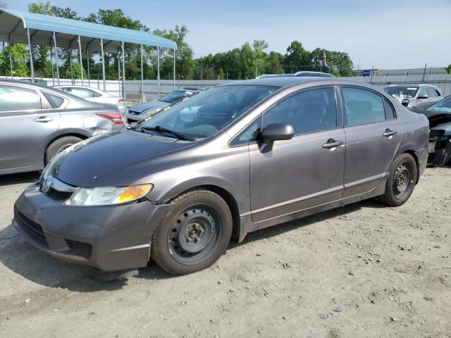 2HGFA16509H534965 - 2009 HONDA CIVIC LX BROWN photo 1