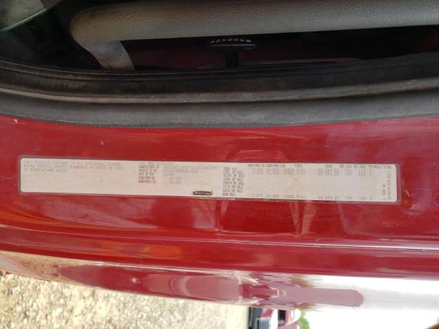 1FUJGLDR09LAL1802 - 2009 FREIGHTLINER CASCADIA 1 Rojo foto 10