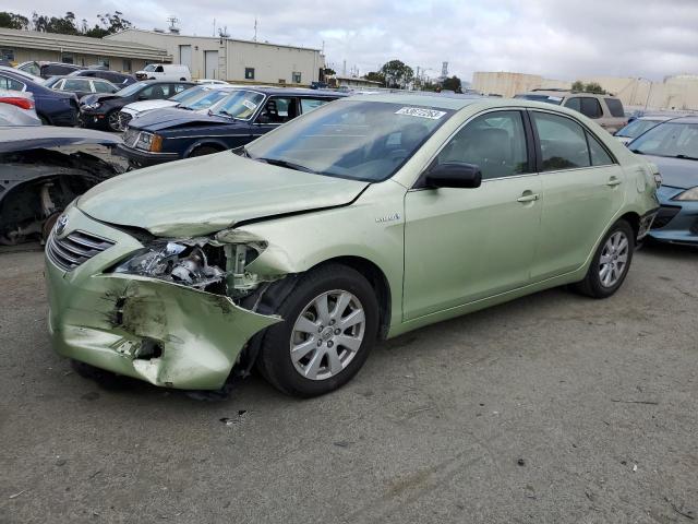 JTNBB46K173012813 - 2007 TOYOTA CAMRY HYBRID GREEN photo 1