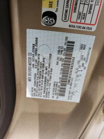 2FMZA52265BA28368 - 2005 FORD FREESTAR SEL TAN photo 12