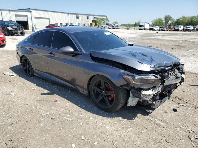 1HGCV1F12JA064574 - 2018 HONDA ACCORD LX გრაფიტი ფოტო 4