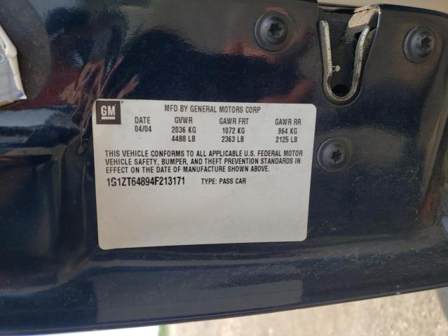 1G1ZT64894F213171 - 2004 CHEVROLET MALIBU MAXX LS 蓝色 照片 12