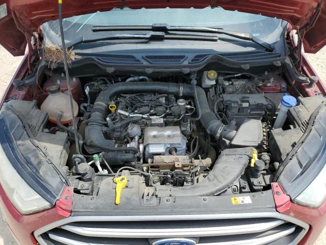 MAJ3S2GE4KC302791 - 2019 FORD ECOSPORT SE ბურგუნდია ფოტო 12