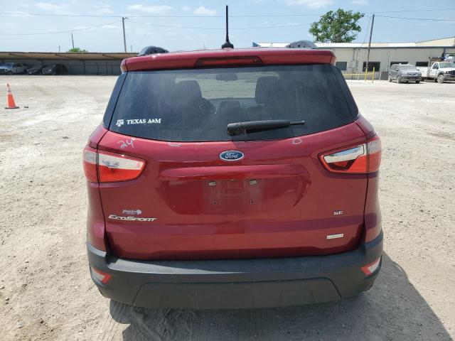 MAJ3S2GE4KC302791 - 2019 FORD ECOSPORT SE ბურგუნდია ფოტო 6