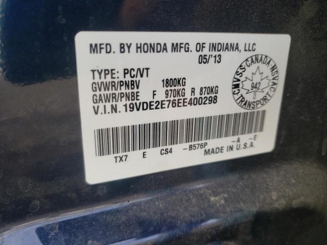 19VDE2E76EE400298 - 2014 ACURA ILX DYNAMIC BLUE photo 12