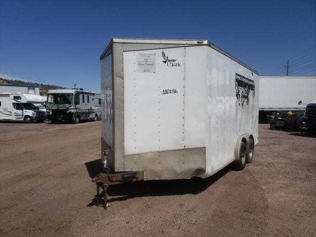 571BE1627JM026518 - 2018 LARK TRAILER WHITE photo 2