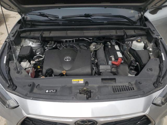 5TDGZRBH4MS081292 - 2021 TOYOTA HIGHLANDER XLE SILVER photo 12