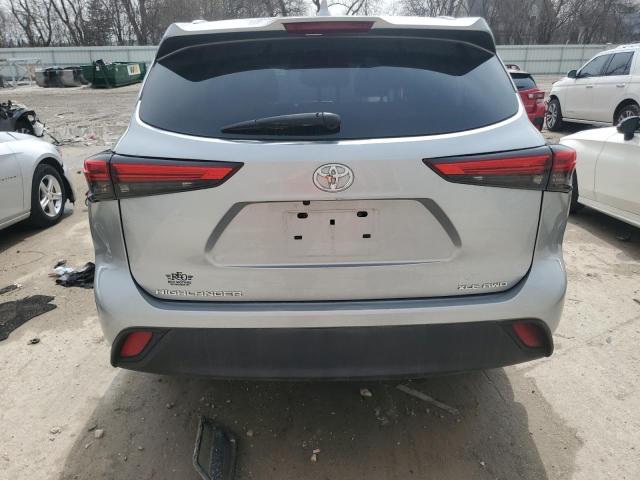 5TDGZRBH4MS081292 - 2021 TOYOTA HIGHLANDER XLE SILVER photo 6
