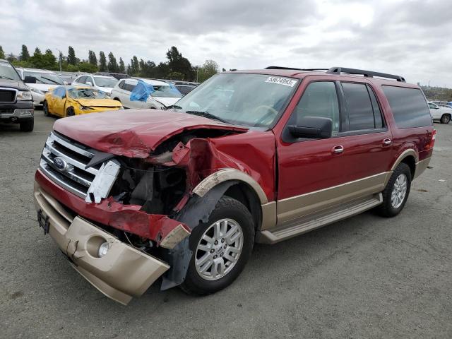 1FMJK1H55EEF36369 - 2014 FORD EXPEDITION EL XLT BURGUNDY photo 1