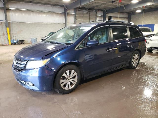 5FNRL5H6XGB007313 - 2016 HONDA ODYSSEY EXL BLUE photo 1