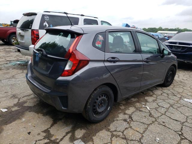 3HGGK5H55FM719290 - 2015 HONDA FIT LX GRAY photo 3