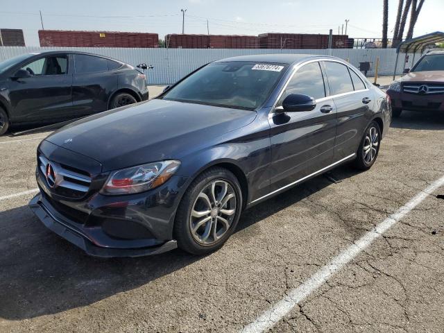 55SWF4JB7GU146888 - 2016 MERCEDES-BENZ C 300 BLUE photo 1