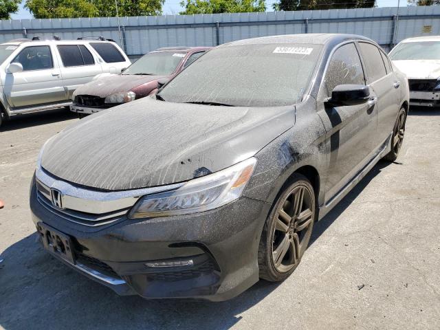 1HGCR3F95GA004254 - 2016 HONDA ACCORD TOURING BLACK photo 1