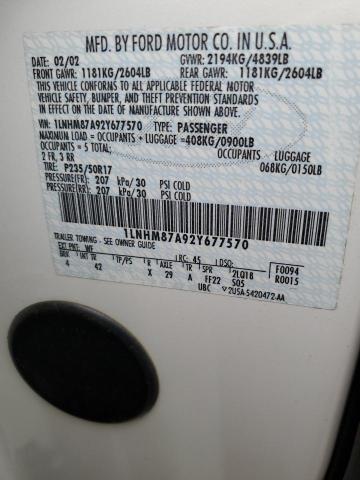 1LNHM87A92Y677570 - 2002 LINCOLN LS 白色 照片 12