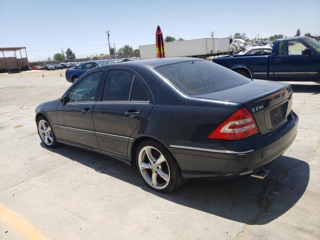 WDBRF40J85F653930 - 2005 MERCEDES-BENZ C-CLASS 230K SPORT SEDAN BLUE photo 2