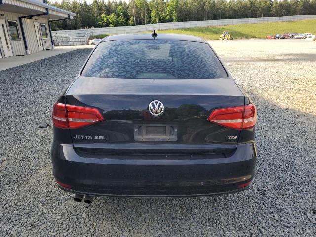 3VWLA7AJXFM249578 - 2015 VOLKSWAGEN JETTA TDI BLACK photo 6