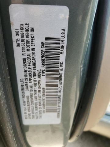 4S3BH675717664651 - 2001 SUBARU LEGACY OUTBACK AWP 蓝色 照片 12